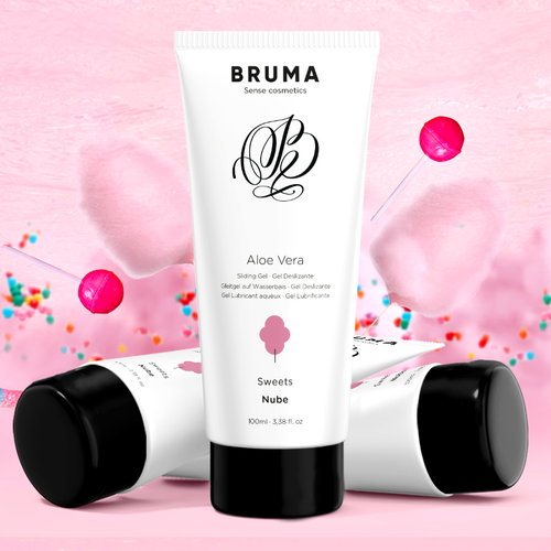 LUBRICANTE GEL DESLIZANTE CON ALOE VERA SABOR A NUBE 100 ML - BRUMA