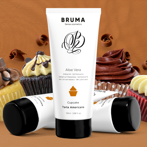 LUBRICANTE GEL DESLIZANTE CON ALOE VERA SABOR A TARTA AMERICANA 100 ML - BRUMA