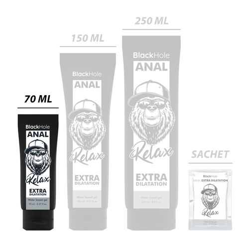 GEL BASE AGUA DILATACIÓN ANAL 70 ML - BLACK HOLE