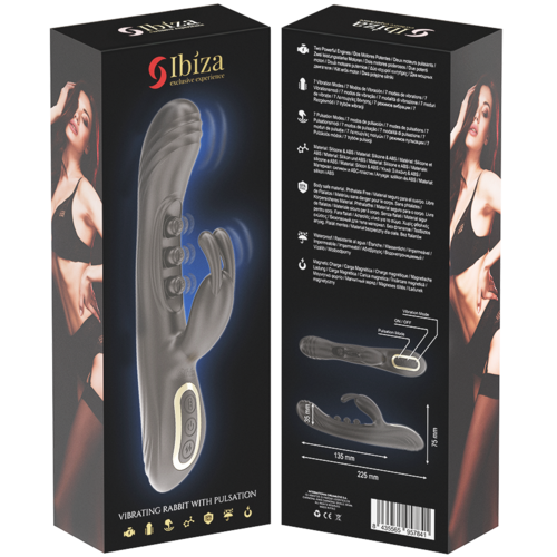 VIBRADOR RABBIT PERLAS CON PULSACIÓN - IBIZA