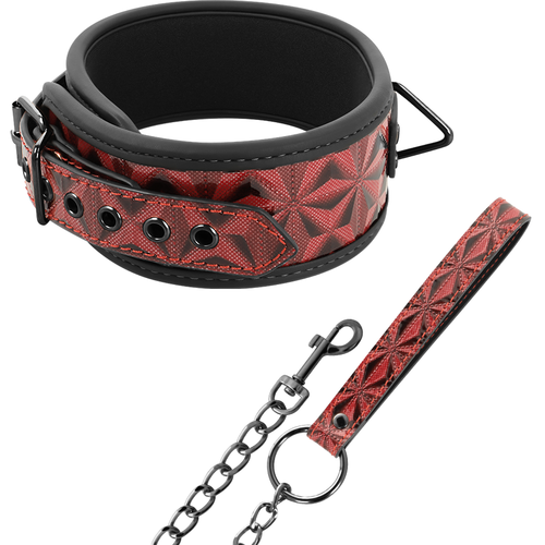 COLLAR CUERO VEGANO CON FORRO DE NEOPRENO - BEGME - RED EDITION