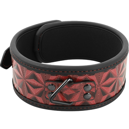 COLLAR CUERO VEGANO CON FORRO DE NEOPRENO - BEGME - RED EDITION