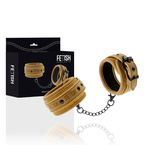 ESPOSAS TOBILLOS CUERO VEGANO CON FORRO DE NEOPRENO - FETISH SUBMISSIVE ORIGEN
