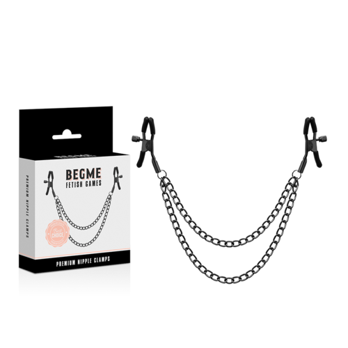 PINZAS PEZONES CON CADENA - BEGME - RED EDITION