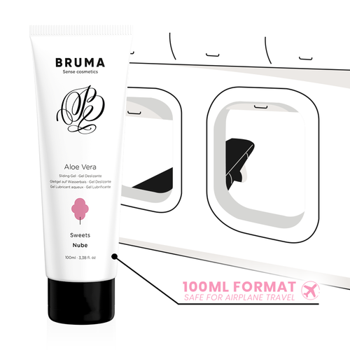 LUBRICANTE GEL DESLIZANTE CON ALOE VERA SABOR A NUBE 100 ML - BRUMA