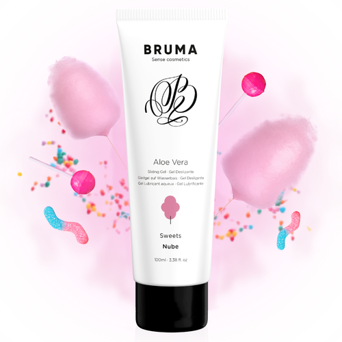 LUBRICANTE GEL DESLIZANTE CON ALOE VERA SABOR A NUBE 100 ML - BRUMA