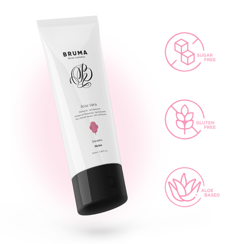 LUBRICANTE GEL DESLIZANTE CON ALOE VERA SABOR A NUBE 100 ML - BRUMA