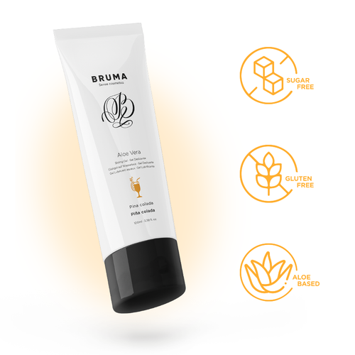 LUBRICANTE - GEL DESLIZANTE CON ALOE VERA SABOR A PIÑA COLADA 100 ML - BRUMA