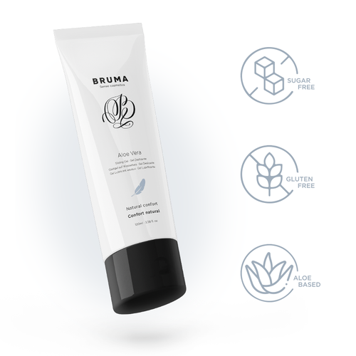 LUBRICANTE - GEL DESLIZANTE CON ALOE VERA CONFORT NATURAL 100 ML - BRUMA