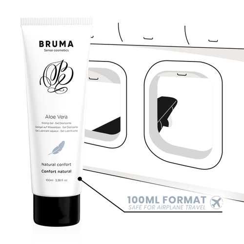 LUBRICANTE - GEL DESLIZANTE CON ALOE VERA CONFORT NATURAL 100 ML - BRUMA