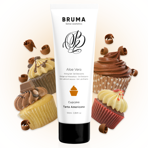 LUBRICANTE GEL DESLIZANTE CON ALOE VERA SABOR A TARTA AMERICANA 100 ML - BRUMA