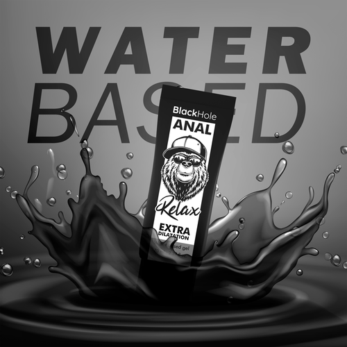 GEL BASE AGUA DILATACIÓN ANAL 70 ML - BLACK HOLE