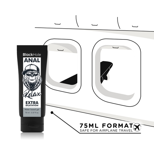 GEL BASE AGUA DILATACIÓN ANAL 70 ML - BLACK HOLE