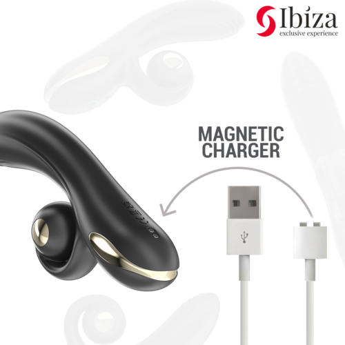VIBRADOR TWISTER CON ESTIMULADOR CURVE Y VIBRO-ROTACIÓN - IBIZA