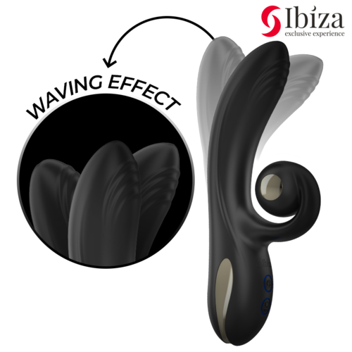 VIBRADOR TWISTER CON ESTIMULADOR CURVE Y VIBRO-ROTACIÓN - IBIZA