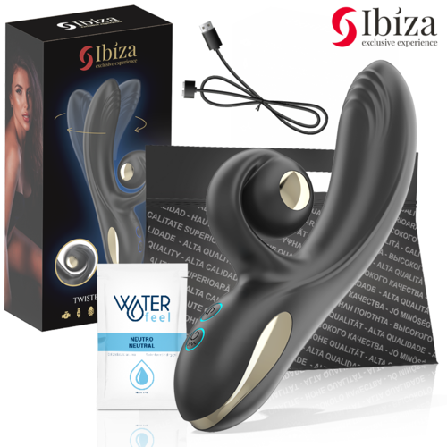 VIBRADOR TWISTER CON ESTIMULADOR CURVE Y VIBRO-ROTACIÓN - IBIZA