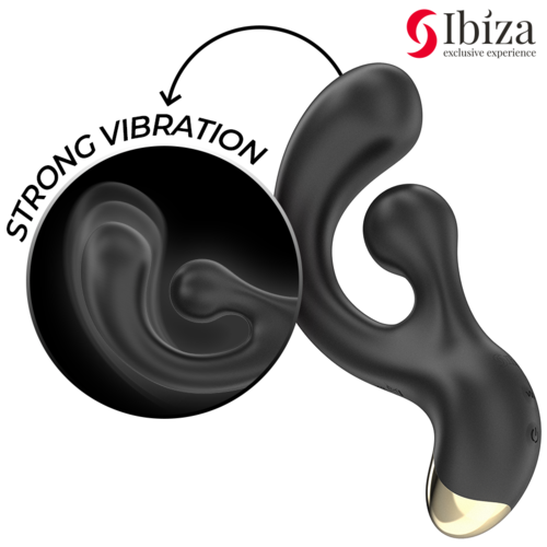 VIBRADOR PUNTO G Y ESTIMULADOR ROTATORIO - IBIZA