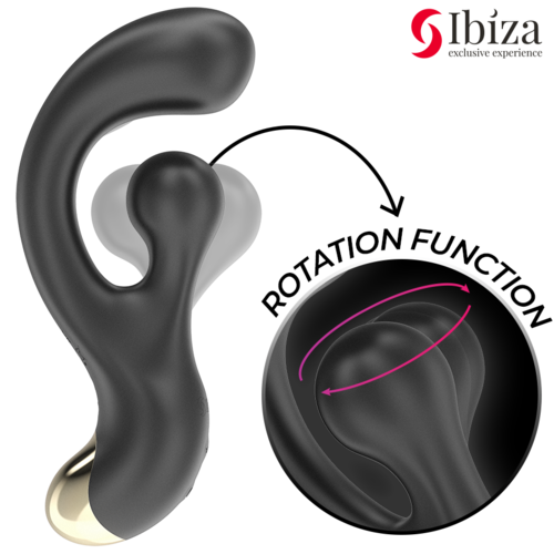 VIBRADOR PUNTO G Y ESTIMULADOR ROTATORIO - IBIZA