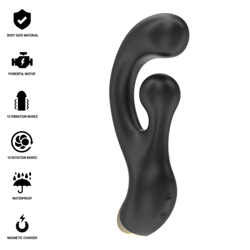 VIBRADOR PUNTO G Y ESTIMULADOR ROTATORIO - IBIZA