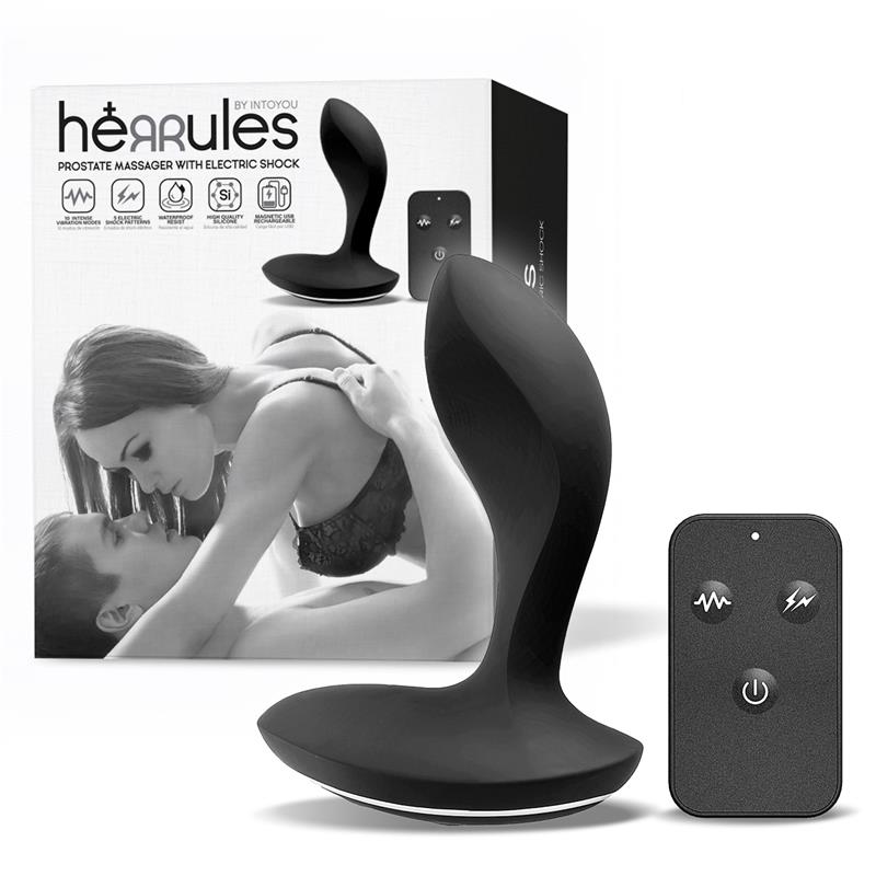 MASAJEADOR PROSTÁTICO CON ELECTRO SHOCK Y VIBRACIÓN CON CONTROL REMOTO