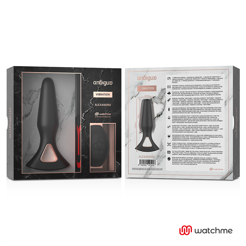 PLUG ANAL CONTROL REMOTO VIBRADOR ANBIGUO ALEXANDRU