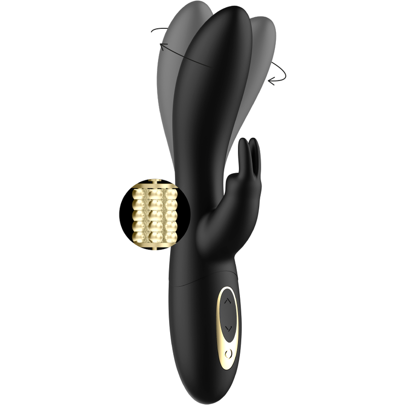 VIBRADOR ROTADOR PERLEADO CON RABBIT