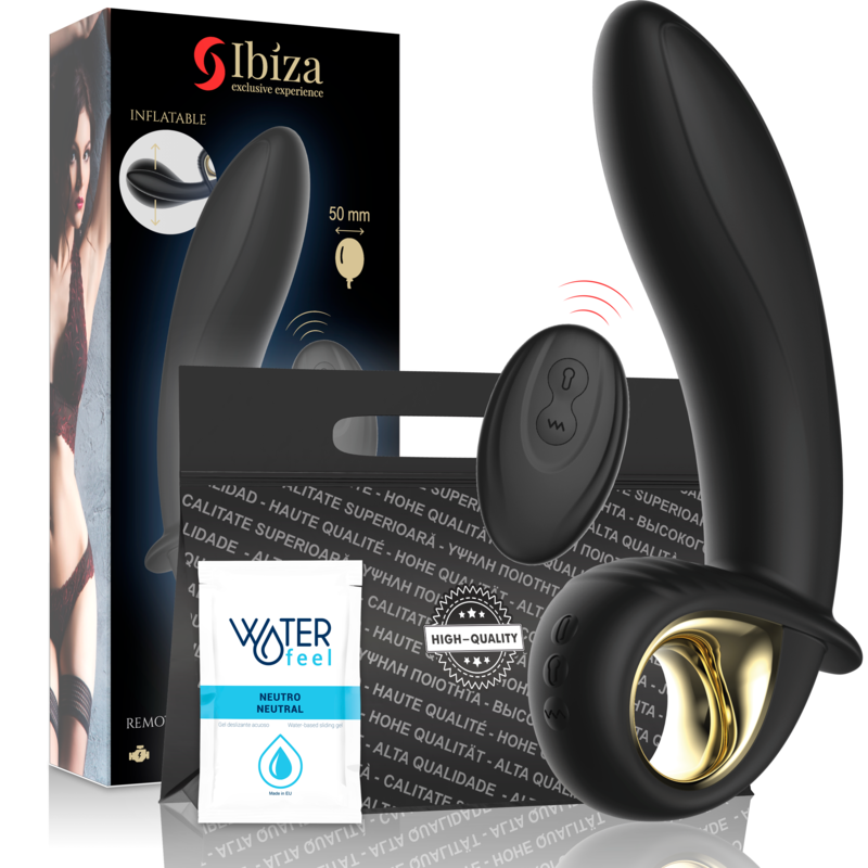 VIBRADOR HINCHABLE ANAL/VAGINAL CONTROL REMOTO