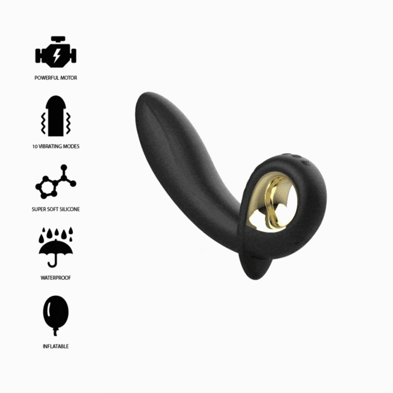 VIBRADOR HINCHABLE ANAL/VAGINAL CONTROL REMOTO