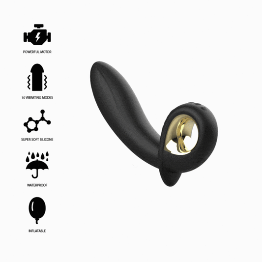 VIBRADOR HINCHABLE ANAL/VAGINAL CONTROL REMOTO