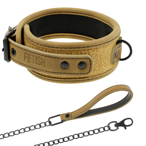COLLAR CON CADENA CON FORRO DE NEOPRENO FETISH SUBMISSIVE ORIGEN