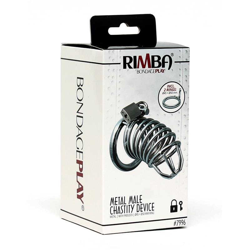 JAULA CASTIDAD PENE 45 MM METAL BONDAGE PLAY